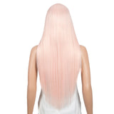 NOBLE Synthetic 4.5 Inch Middle Part Lace Front Wigs丨28 Inch long straight Cream Pink Wig| Allure - Noblehair