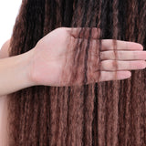 NOBLE Dreadlock Lace Front Wig | 38 inch Super Long Straight Braid Wig | Afro Kinky Curly Ombre Brown Wig for Black Women | Maxin - Noblehair