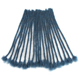 NOBLE Human Hair Dreadlock Extensions | Crochet Braiding Hair Extension | Handmade Locs Blue Color - Noblehair