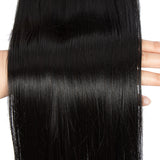 NOBLE Synthetic Ponytails for Women | Straight Clip in Ponytail and Curly Drawstring Ponytail |31 Inch Ponytails 2 Pieces/Pack - Noblehair