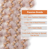 NOBLE New Butterfly Box Braids Crochet Hair | 20 Inch 6PCS Pre Looped Distress Locs Crochet Hair Extensions with Curly Ends | Colorful PASSION BRAIDS - Noblehair