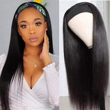 NOBLE Human Hair headband Wigs | Straight Virgin Human Hair Wig | 14-28 Inch Natural Color Wigs - Noblehair