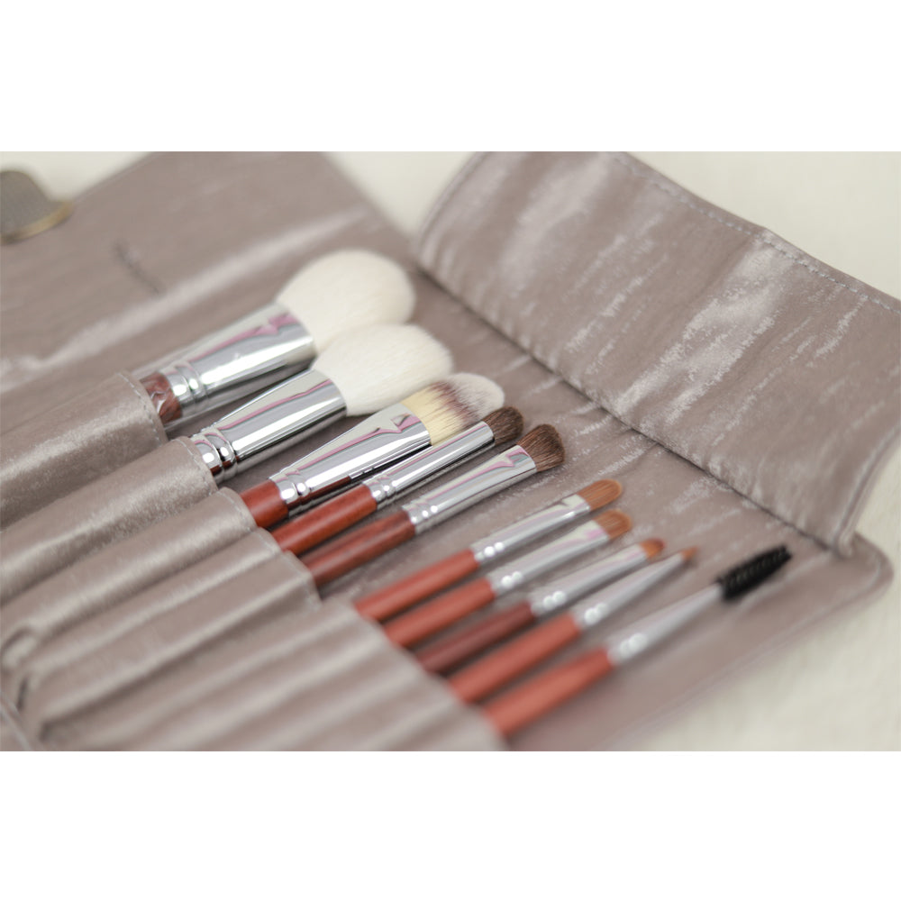 NOBLE Makeup Brush Set 10pcs| Professional Makeup Brushes with Travel Makeup Case| Premium Synthetic Make Up Brushes Kit - Noblehair