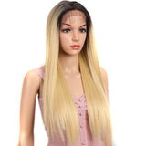 NOBLE Quinn 4*4 Synthetic Lace Wigs丨27 Inch Long Straight Wig like human hair丨Honey Blonde - Noblehair