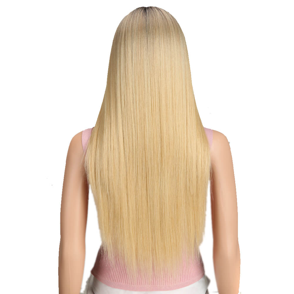 NOBLE Quinn 4*4 Synthetic Lace Wigs丨27 Inch Long Straight Wig like human hair丨Honey Blonde - Noblehair