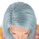 NOBLE Synthetic Lace Front Wig | 29 Inch Body Wavy Lace Front Side Part Wig HD Lace Wig | Fog Pink Color Arika - Noblehair