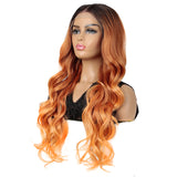 NOBLE Easy 360 Synthetic HD Lace Frontal Wigs For Women| 29 Inch Loose Wave | Orange Arika - Noblehair