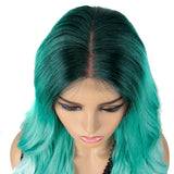 NOBLE Easy 360 Synthetic HD Lace Frontal Wigs For Women| 29 Inch Loose Wave | Light Blue Arika - Noblehair