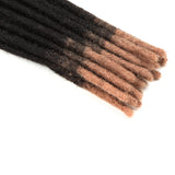 NOBLE Human Hair Dreadlock Extensions | Crochet Braiding Hair Extension | Handmade Locs Ombre Pink Color - Noblehair