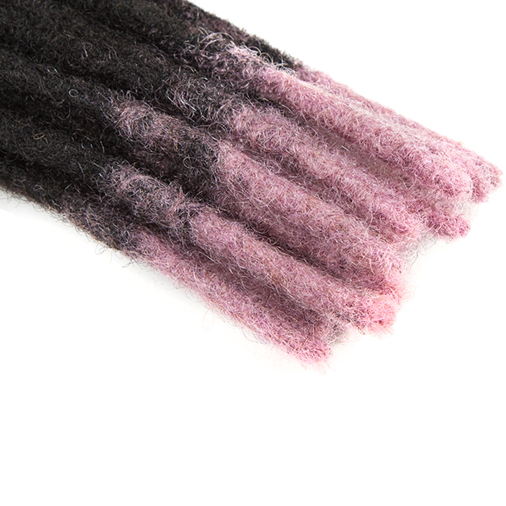 NOBLE Human Hair Dreadlock Extensions | Crochet Braiding Hair Extension | Handmade Locs Ombre Purple Color - Noblehair
