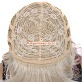 NOBLE Synthetic Non Lace Wig | Natural Wave 12 inches Short Curly BOB Hair Wigs | Ombre White Purple Wig GEMMA - Noblehair