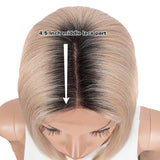 NOBLE Synthetic Lace Front BOB Wig |12.5 inch Middle Lace Part Wig | Classic Bob Wig MOMO - Noblehair