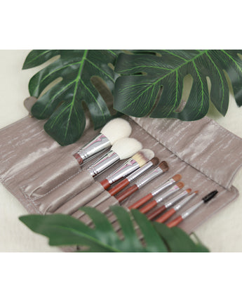 NOBLE Makeup Brush Set 10pcs| Professional Makeup Brushes with Travel Makeup Case| Premium Synthetic Make Up Brushes Kit - Noblehair