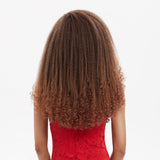 NOBLE MAKER Synthetic Lace Front Afro Dreadlock Wig | 21 inch Instant Weave 6 inch Side Lace Part Brown Wig - Noblehair