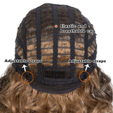 NOBLE Synthetic Lace Front Wig | 12 Inch Short Curly Wig Side Part Lace Wig For Women | ARIEL - Noblehair