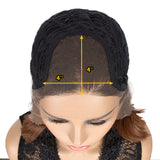 NOBLE Synthetic 4*4 Lace Frontal  Bob Wigs | Ombre Brown Color Straight Bob Wig | JULIE - Noblehair