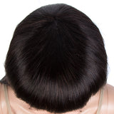 NOBLE X Real Hair Wig | X Real Long Straight Wigs With Bangs| 24-38 Inches Dark Brown Color - Noblehair
