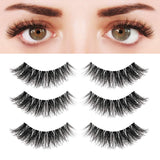 NOBLE False Eyelashes Mink Fur Material| 3D Mink Lashes Cat Eyes Look|Handmade Eyelashes Reusable - Noblehair
