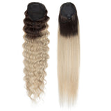 NOBLE Synthetic Ponytails Super Softer | Straight and Wavy Drawstring Ponytail |31 Inch Ponytails 2 Pieces/Pack - Noblehair