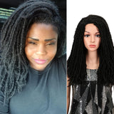 NOBLE 22 Inch Over Shoulder Black Dreadlocks Wigs - Noblehair