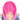 NOBLE Synthetic Lace front Middle Part Wig | 30 Inch long straight Wig | Hot Pink Rainbow Wig HEADLINE - Noblehair