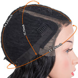 NOBLE Synthetic Lace Front Wigs | Natural Wavy Lace Front Wig Side Part Wig | 14 Inch Colorful Wig For Women - Noblehair