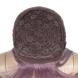 NOBLE Synthetic Non Lace Wig | 32 Inch long straight Wigs with Bangs | Ash Purple Color Wig JOYO - Noblehair
