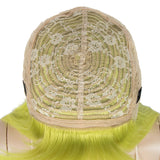 NOBLE Synthetic Non Lace Wig | 32 Inch long straight Wigs with Bangs | Lemon Color Wig JOYO - Noblehair