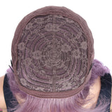 NOBLE Synthetic Long Wavy Wig with Bangs | 30 Inch Synthetic Curly Loose wigs | Ash Purple | Craib - Noblehair