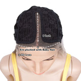 NOBLE Synthetic Lace front Middle Part Wig | 30 Inch long straight Wig | Ombre Brown Orange Color Wig HEADLINE - Noblehair