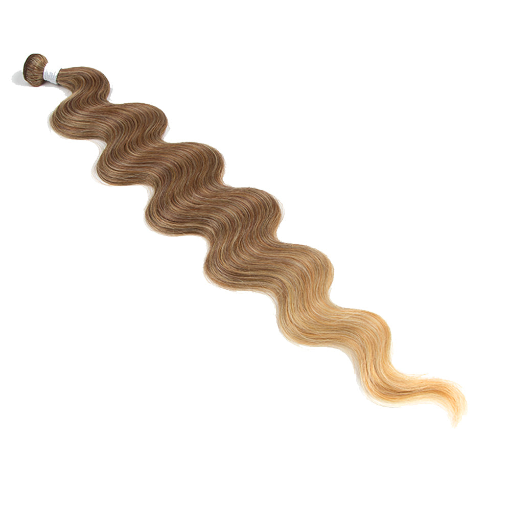 NOBLE Synthetic Hair Extensions | Hair Weave Bundles 4 Pieces | 30 Inch Body Wave Hair Bundles 5 Colors - Noblehair