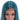NOBLE Synthetic Lace Front Wigs | 38 inch Super Long Straight Lace Wig Preplucked | Ombre Blue - Noblehair