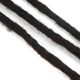 NOBLE Human Hair Dreadlock Extensions | Crochet Braiding Hair Extension | Handmade Locs Natural Black - Noblehair