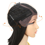 NOBLE Synthetic Lace Front Wig | Straight Lace Front Wig Side Part Wig 16 Inch For Women | EMA - Noblehair