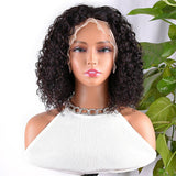 noble 12A Grade Short Bob Wigs Curly Human Hair Full Density Best Quality Natural Black wig