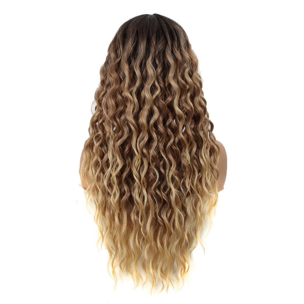 NOBLE Easy 360 Synthetic HD Lace Frontal Wig | 28 Inch Long Curly Beach Blonde Wig| Sophisticate - Noblehair