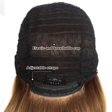 NOBLE Synthetic Long Wavy Wig with Bangs | 26 Inch Non Lace Loose wigs | Ombre Bright Blonde Color | CARLA - Noblehair