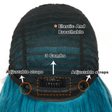 NOBLE Synthetic Lace Front Wigs | 24 Inch Super Soft Bio Hair Wig | Body Wave Colorful Wigs | QUEENA - Noblehair