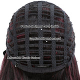 NOBLE Human Hair BOB Wigs with Bangs | Short bob Wigs for Black Women Colored Hair Wigs | ERIN Blue Wig - Noblehair