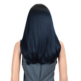 NOBLE Synthetic Lace Front Wig | 19 Inch Straight Lob | Dark Blue | ADA - Noblehair
