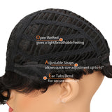 NOBLE Human Hair Wig | 10 Inch Short Curly Pixie | Highlight Color | Amna - Noblehair