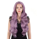 NOBLE Wilma Synthetic 13*4 Lace Frontal Wigs With Baby Hair丨27 Inch Long Wavy Wig丨Ombre Blonde