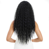 NOBLE Easy 360 Synthetic Lace Front Wig | 29 Inch Curly Wave | Natural Black | Aurora - Noblehair