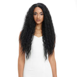 NOBLE Easy 360 Synthetic Lace Front Wig | 29 Inch Curly Wave | Natural Black | Aurora - Noblehair