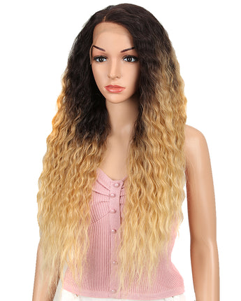 NOBLE Easy 360 Synthetic Lace Front Wig | 29 Inch Curly Wave | Ombre Color | Aurora - Noblehair