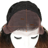 NOBLE 13*4 Synthetic Lace Frontal Wigs | 30 Inch Curly Wave Chestnut Brown Wig | Beyonce - Noblehair