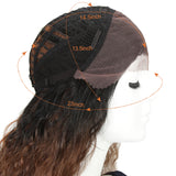 NOBLE 13*4 Synthetic Lace Frontal Wigs | 30 Inch Curly Wave Chestnut Brown Wig | Beyonce - Noblehair