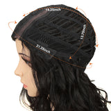 NOBLE Human Hair Lace Wig | 14 Inch Curly Bob | Mixed Color | Christy - Noblehair