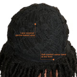 NOBLE Synthetic Afro Wigs For Black Women | 13 Inch Dreadlocks  Black Wig | Diana - Noblehair