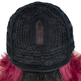 Designer Pick 12 Inch Long 3 Inch Lace Part Front Streaks Color Synthetic Wig